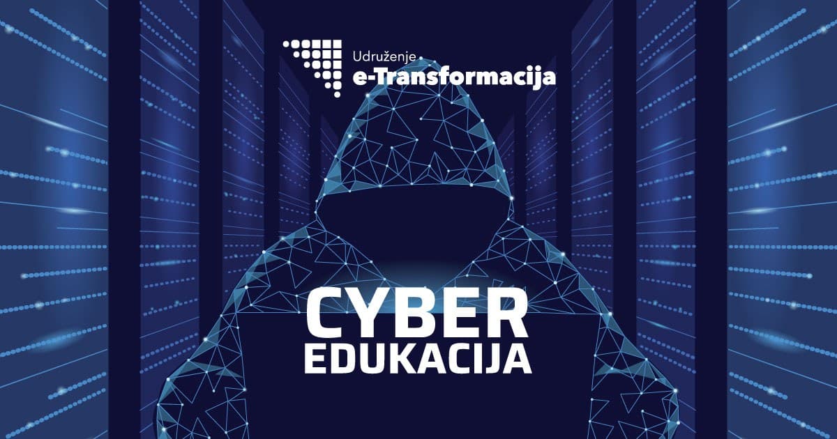 Cyber Edukacija brand artwork by the e-Transformacija association